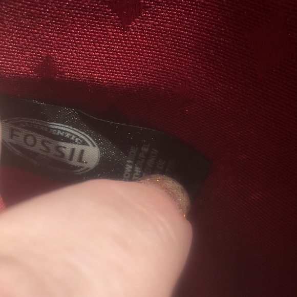 Fossil Maddox lady’s wallet in red - Picture 7 of 8